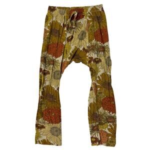 Kate Quinn Fall Sunflower Panda Pants Bamboo Size 4T Yellow